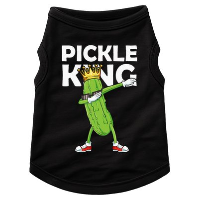 Dabbing Pickle King Cucumber Dab Funny Veggie Vegetarian Doggie Tank
