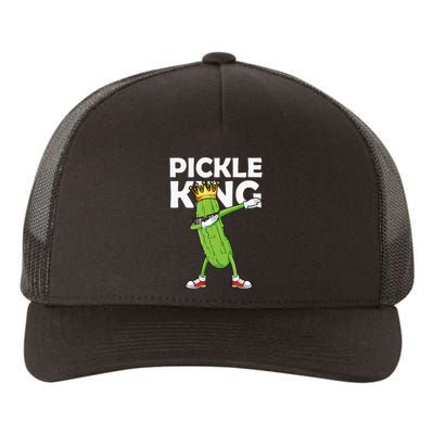 Dabbing Pickle King Cucumber Dab Funny Veggie Vegetarian Yupoong Adult 5-Panel Trucker Hat