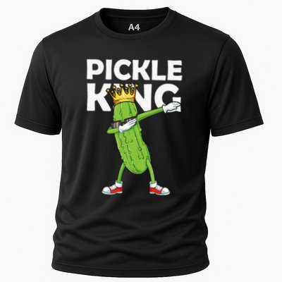 Dabbing Pickle King Cucumber Dab Funny Veggie Vegetarian Performance Shirt