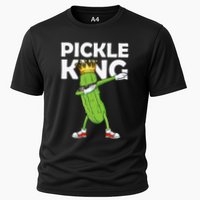 Dabbing Pickle King Cucumber Dab Funny Veggie Vegetarian Cooling Performance Crew T-Shirt