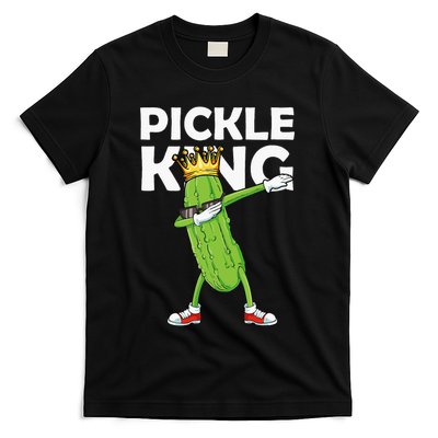 Dabbing Pickle King Cucumber Dab Funny Veggie Vegetarian T-Shirt