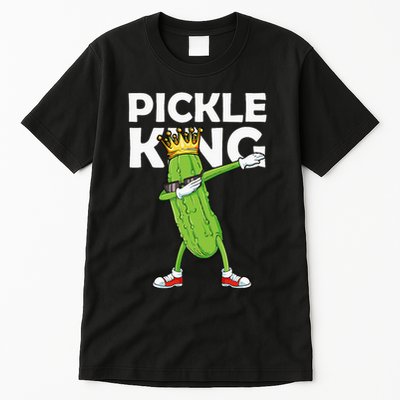 Dabbing Pickle King Cucumber Dab Funny Veggie Vegetarian Tall T-Shirt