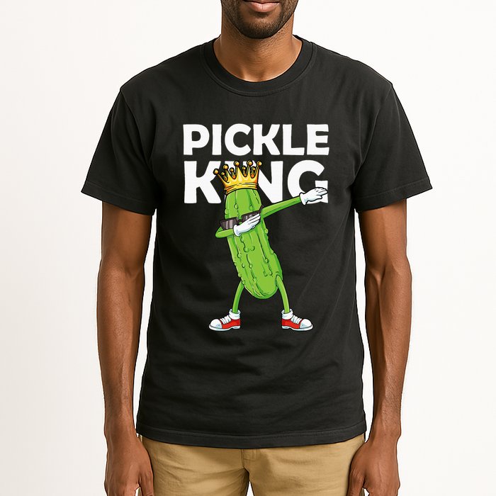 Dabbing Pickle King Cucumber Dab Funny Veggie Vegetarian Tall T-Shirt