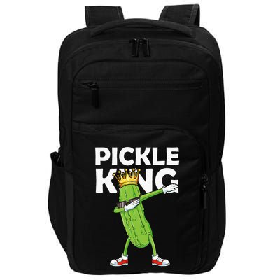 Dabbing Pickle King Cucumber Dab Funny Veggie Vegetarian Impact Tech Backpack