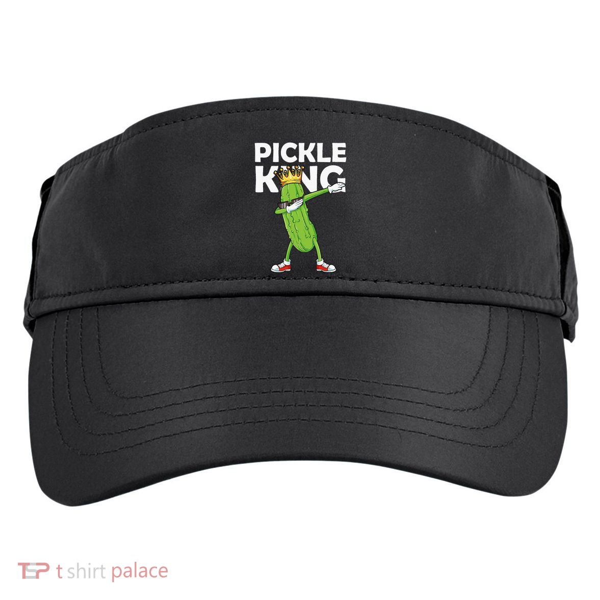 Dabbing Pickle King Cucumber Dab Funny Veggie Vegetarian Adult Drive Performance Visor