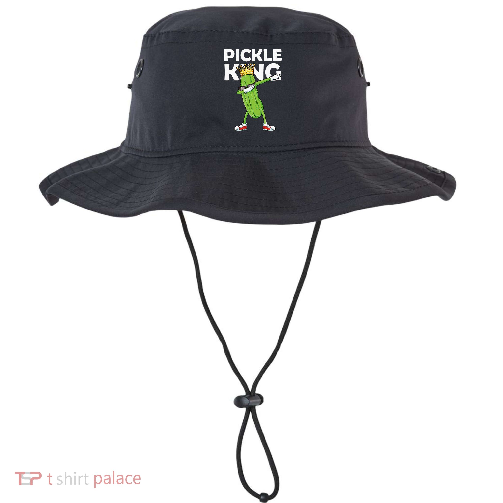 Dabbing Pickle King Cucumber Dab Funny Veggie Vegetarian Bucket Hat