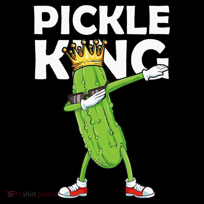 Dabbing Pickle King Cucumber Dab Funny Veggie Vegetarian Bucket Hat