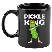 Dabbing Pickle King Cucumber Dab Funny Veggie Vegetarian 11oz C Handle Ceramic Mug