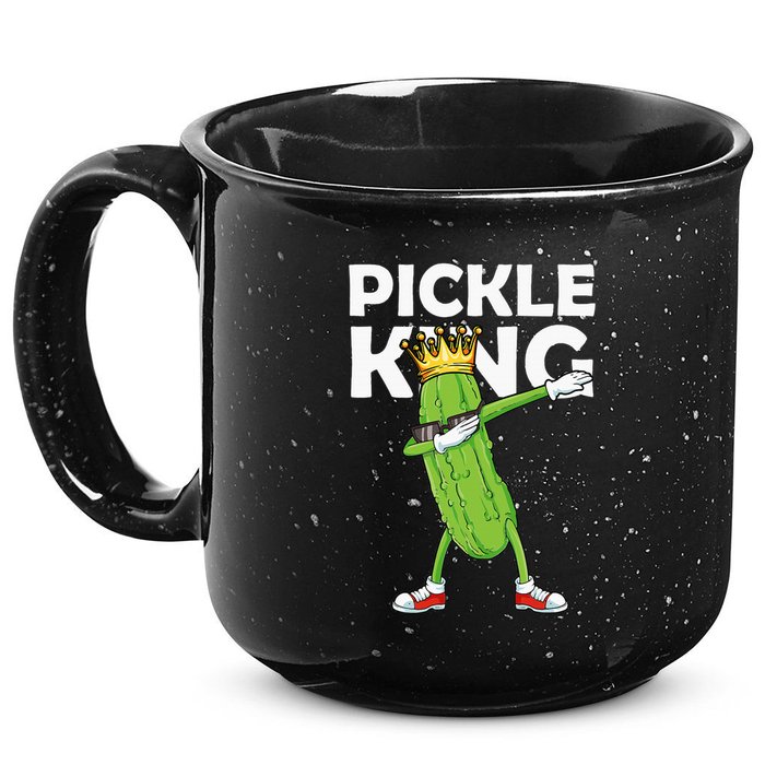 Dabbing Pickle King Cucumber Dab Funny Veggie Vegetarian 15oz Campfire Ceramic Mug