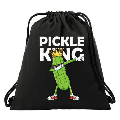 Dabbing Pickle King Cucumber Dab Funny Veggie Vegetarian Drawstring Bag