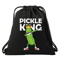 Dabbing Pickle King Cucumber Dab Funny Veggie Vegetarian Drawstring Bag