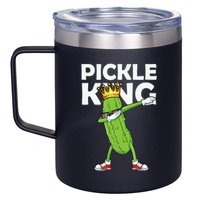 Dabbing Pickle King Cucumber Dab Funny Veggie Vegetarian 12oz Stainless Steel Coffee Mug