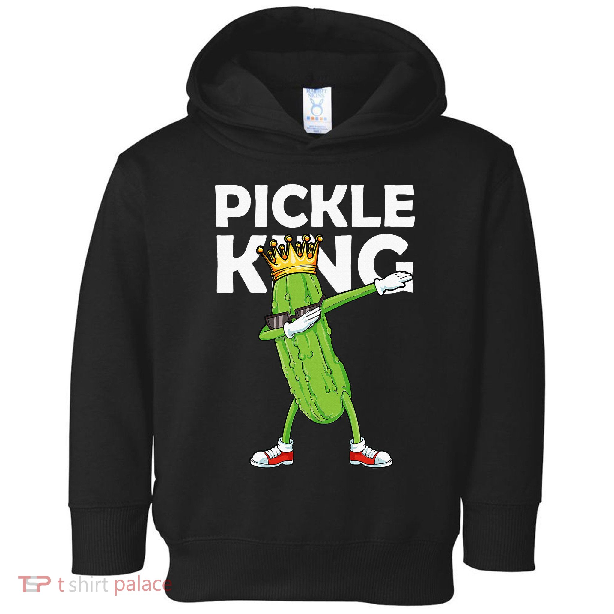 Dabbing Pickle King Cucumber Dab Funny Veggie Vegetarian Toddler Hoodie