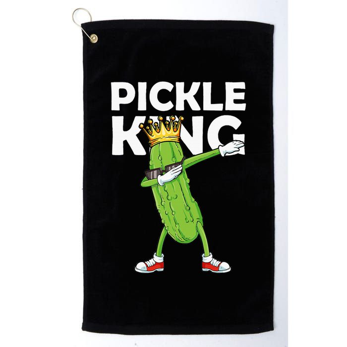 Dabbing Pickle King Cucumber Dab Funny Veggie Vegetarian Golf Towel