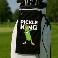 Dabbing Pickle King Cucumber Dab Funny Veggie Vegetarian Golf Towel
