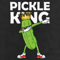 Dabbing Pickle King Cucumber Dab Funny Veggie Vegetarian Golf Towel