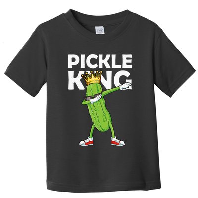 Dabbing Pickle King Cucumber Dab Funny Veggie Vegetarian Toddler T-Shirt