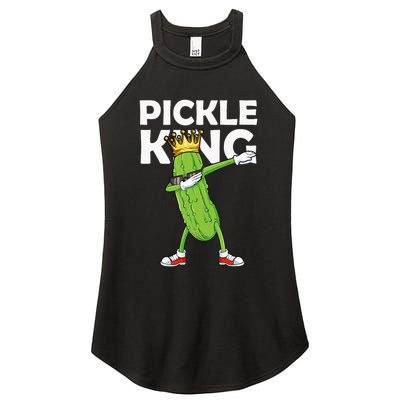 Dabbing Pickle King Cucumber Dab Funny Veggie Vegetarian Women's Perfect Tri Rocker Tank