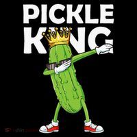 Dabbing Pickle King Cucumber Dab Funny Veggie Vegetarian Women's V-Neck T-Shirt