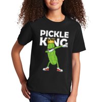 Dabbing Pickle King Cucumber Dab Funny Veggie Vegetarian Kids T-Shirt