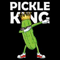 Dabbing Pickle King Cucumber Dab Funny Veggie Vegetarian Zip Tote Bag