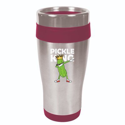 Dabbing Pickle King Cucumber Dab Funny Veggie Vegetarian 16oz Travel Tumbler