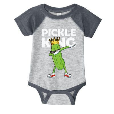 Dabbing Pickle King Cucumber Dab Funny Veggie Vegetarian Infant Baby Jersey Bodysuit