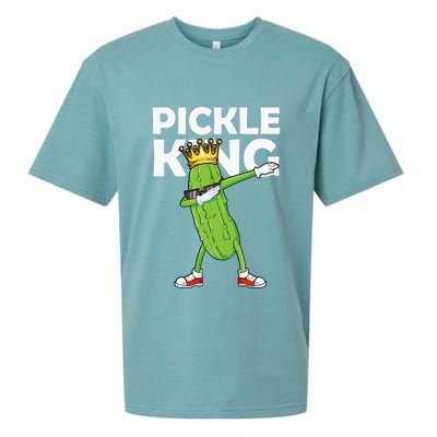Dabbing Pickle King Cucumber Dab Funny Veggie Vegetarian Sueded Cloud Jersey T-Shirt