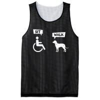 Dog Pet Lover Funny Sit Walk Wheelchair User For Dogs Owner Mesh Reversible Basketball Jersey Tank