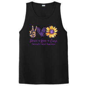 Daisy Peace Love Cure Pancreatic Cancer Awareness Gift Meaningful Gift PosiCharge Competitor Tank