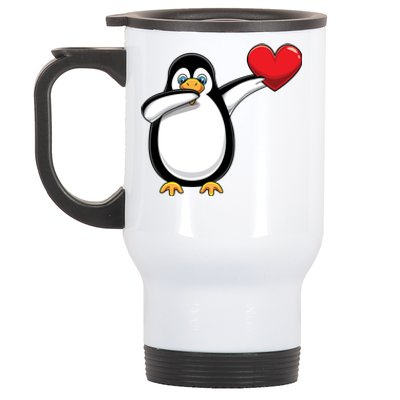 Dabbing Penguin Lover Dab Valentines Day Gift Stainless Steel Travel Mug