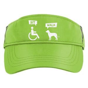 Dog Pet Lover Funny Sit Walk Wheelchair User For Dogs Owner Adult Drive Performance Visor