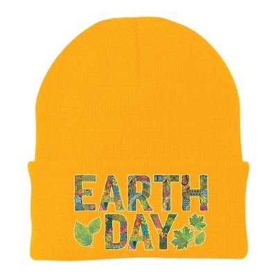 Decorative Pattern Letters Earth Day Knit Cap Winter Beanie