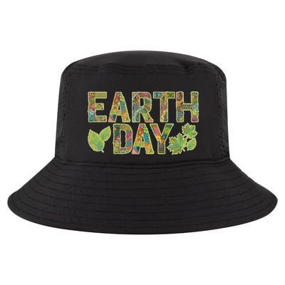 Decorative Pattern Letters Earth Day Cool Comfort Performance Bucket Hat