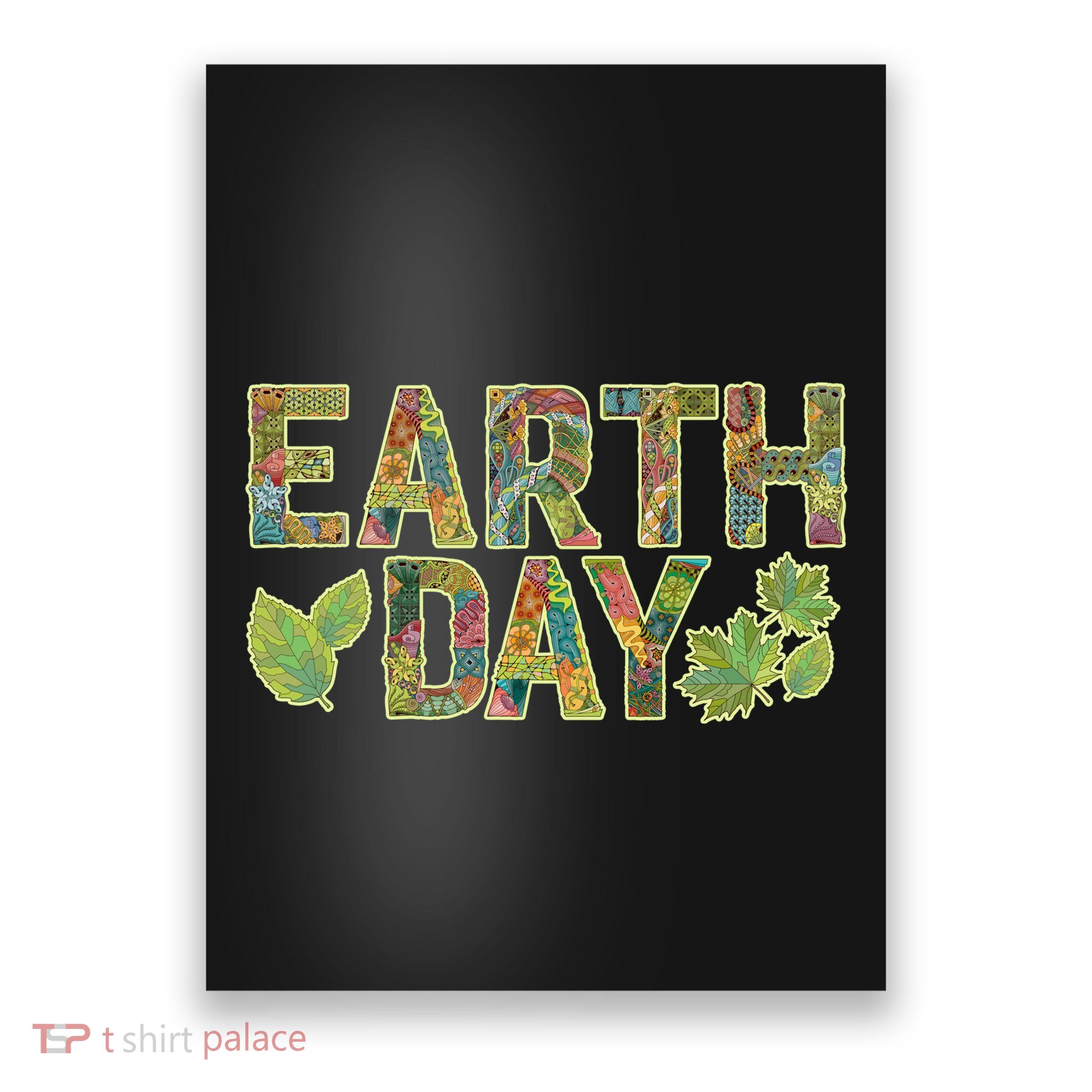Decorative Pattern Letters Earth Day Poster