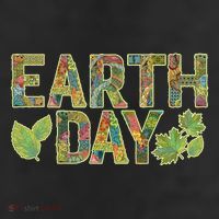 Decorative Pattern Letters Earth Day 25L Jumbo Tote