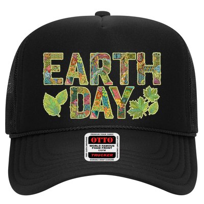 Decorative Pattern Letters Earth Day Trucker Hat