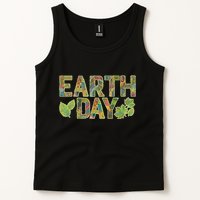 Decorative Pattern Letters Earth Day Tank Top