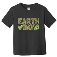 Decorative Pattern Letters Earth Day Toddler T-Shirt