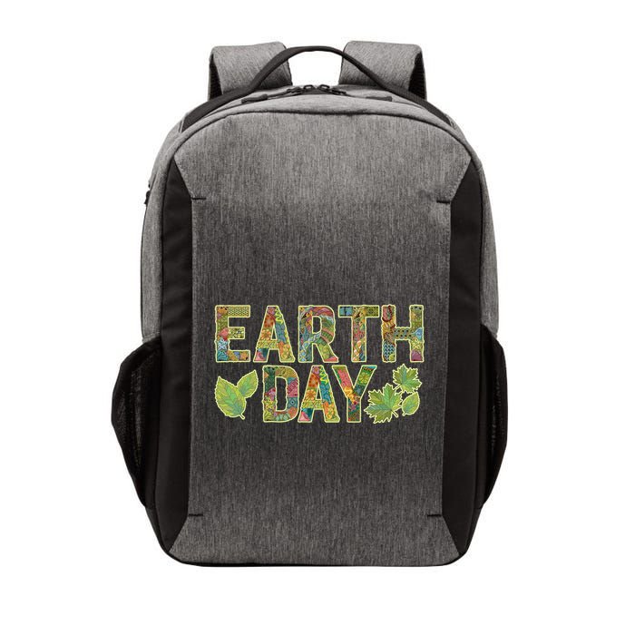 Decorative Pattern Letters Earth Day Vector Backpack