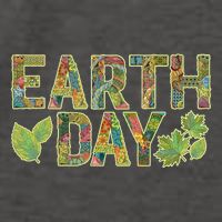 Decorative Pattern Letters Earth Day Vector Backpack