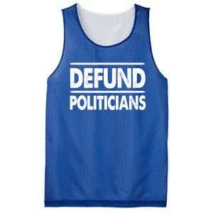 Defund Politicians Libertarian Funny Gift Mesh Reversible Basketball Jersey Tank