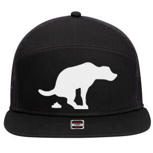 Dog Poop Lover Puppy 7 Panel Mesh Trucker Snapback Hat