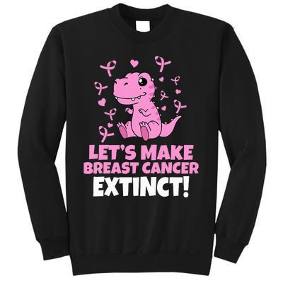 Dino Pink Let's Make Breast Cancer Extinct Sweatshirt