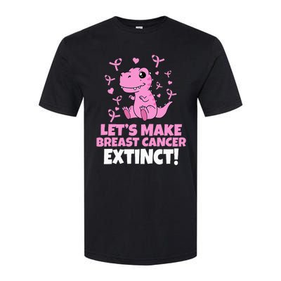 Dino Pink Let's Make Breast Cancer Extinct Softstyle® CVC T-Shirt