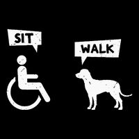 Dog Pet Lover Funny Sit Walk Wheelchair User For Dogs Owner Visor