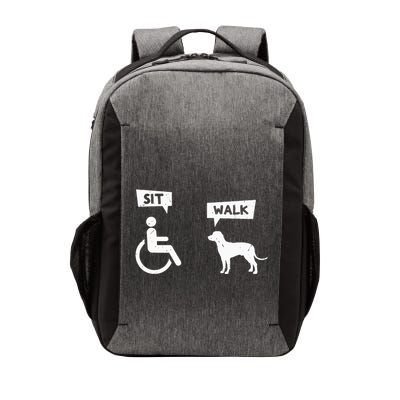 Dog Pet Lover Funny Sit Walk Wheelchair User For Dogs Owner Vector Backpack