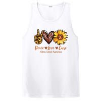 Daisy Peace Love Cure Kidney Cancer Awareness Gift PosiCharge Competitor Tank