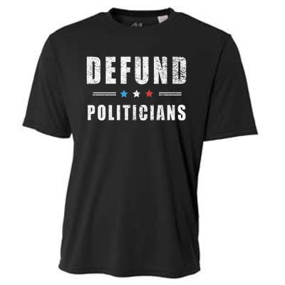 Defund Politicians Libertarian Freedom Anti Government USA Cooling Performance Crew T-Shirt