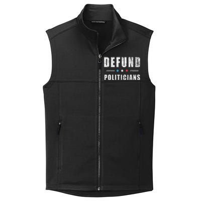 Defund Politicians Libertarian Freedom Anti Government USA Collective Smooth Fleece Vest